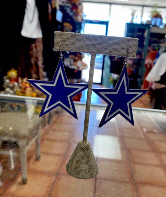Dallas Cowboy Star Earrings