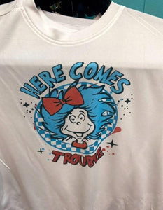 Here Comes Trouble Kids T-shirt