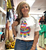Jeweled Collar Piñata On White or Natural Crew