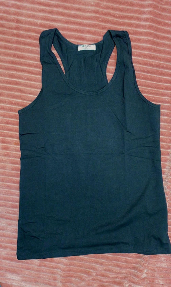 Black Razor Back Tank