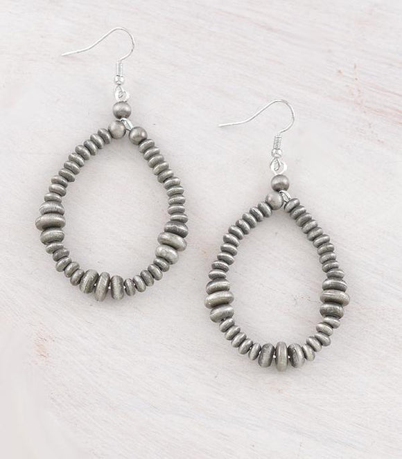 Silver Navajo Pearl Earrings