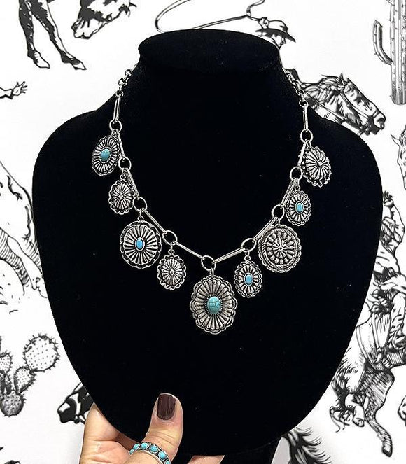 Concho Charm Necklace