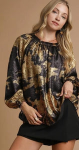 METALLIC BLOUSE