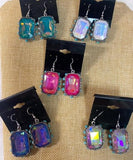 Colored Pendant Earrings