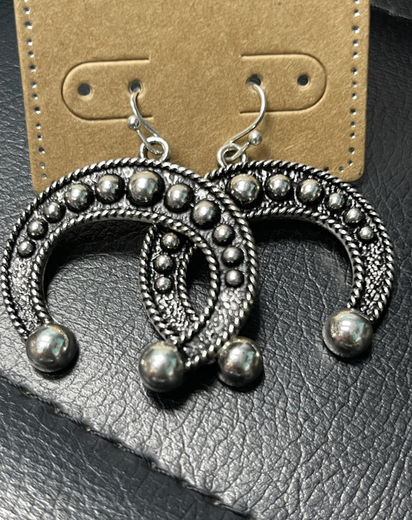 Burnish Silver Earrings