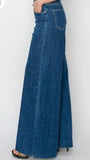 High Rise Wide Palazzo Risen Jeans