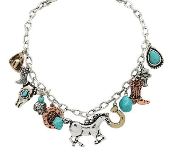 WESTERN HORSE NECKLACE