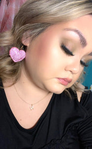 Heart Puff Earrings