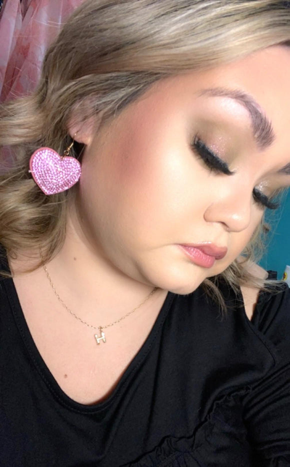Heart Puff Earrings