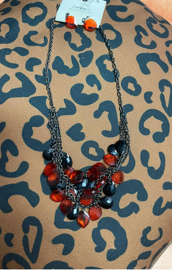 Red And Black Necklace