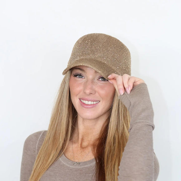 Woven Sequin Hat