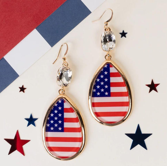 Flag Earrings