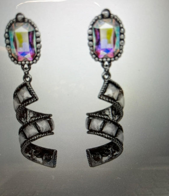 AB Swirl Earrings