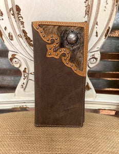 Brown Cowhide Mens Wallet