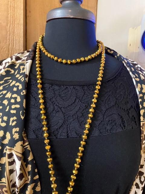 Gold Beaded Necklace