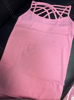 Pink Criss Cross Tank