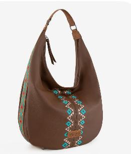 LARGE HOBO BAG BROWN