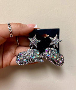Star and Cowboy Hat Earrings