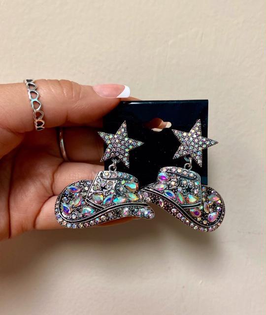 Star and Cowboy Hat Earrings