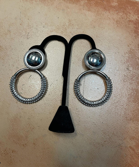 Circle Clip On Earrings