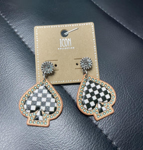 Ace Of Spades Earrings