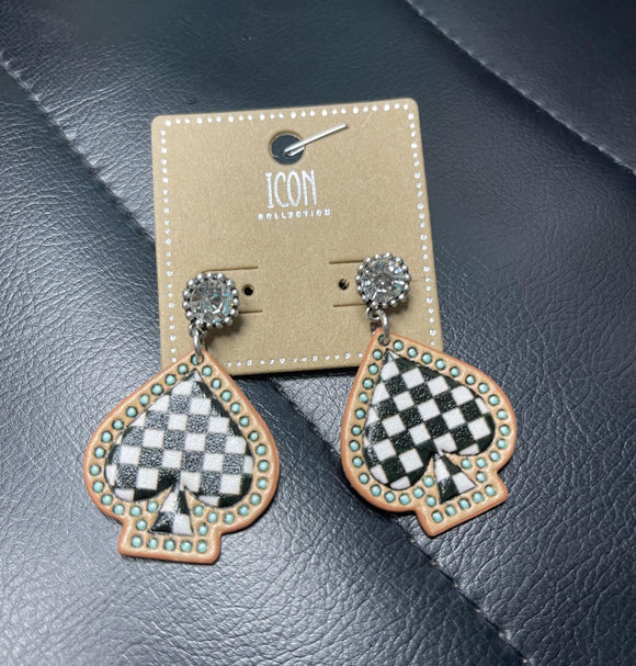 Ace Of Spades Earrings