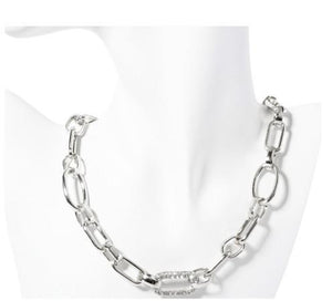 Silver Chain Kink Necklace