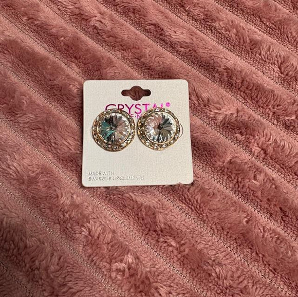 Gold and Clear Studs