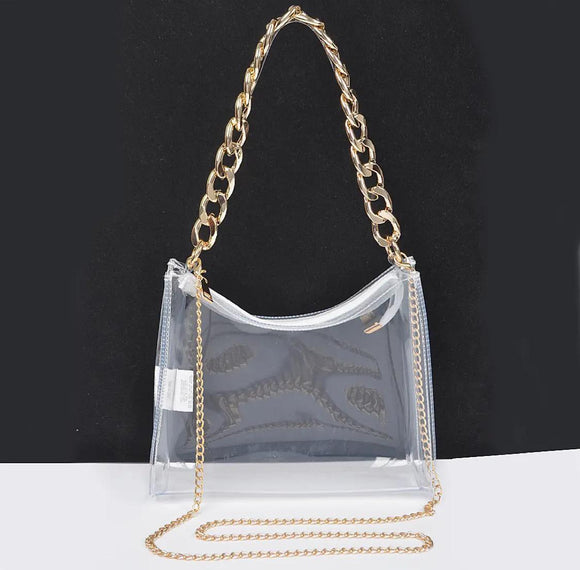 Gold And Clear Purse