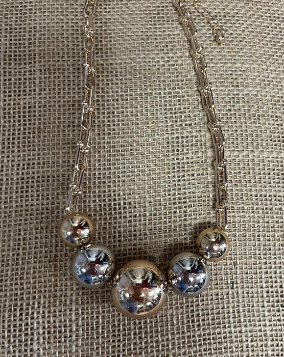 TWO TONED NECKLACE