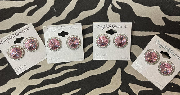 SOFT PINK STUD EARRINGS