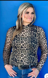 GOLD MESH ANIMAL PRINT