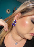 Rhinestone Hoop Earrings