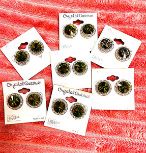 Olive Green Studs