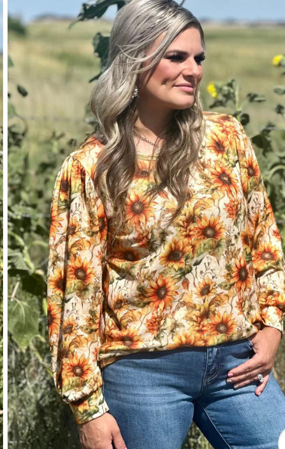 Golden Harvest Knit Top