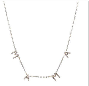 Initial "Mama" Necklace