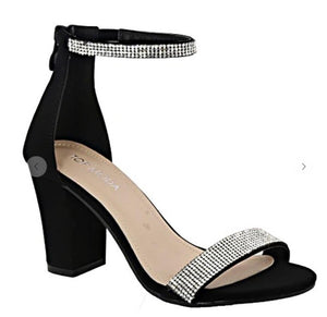 Black Ankle Strap Heels
