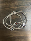 SILVER BEADED BRACELET