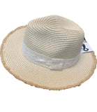 Natural Straw Hat W/ Lace Wrap Around