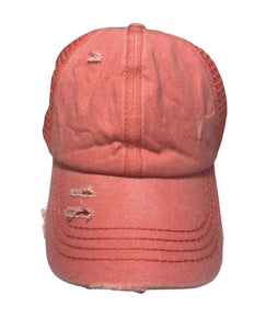 CORAL PONY CAP