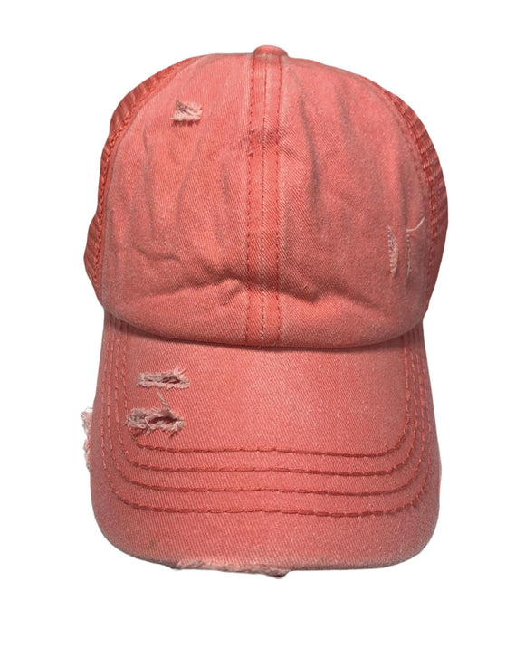 CORAL PONY CAP