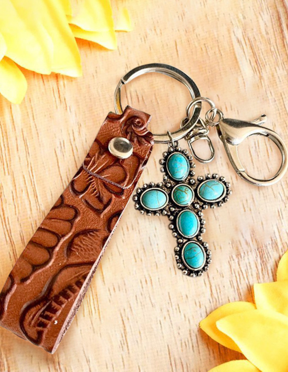 Vintage Leather Keychain