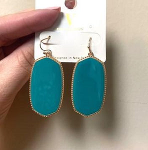 Hot Pink and Gold Earrings