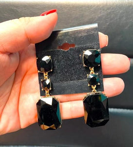 Elegant 3 Tear Earrings