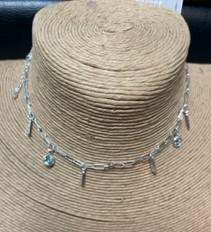 silver choker