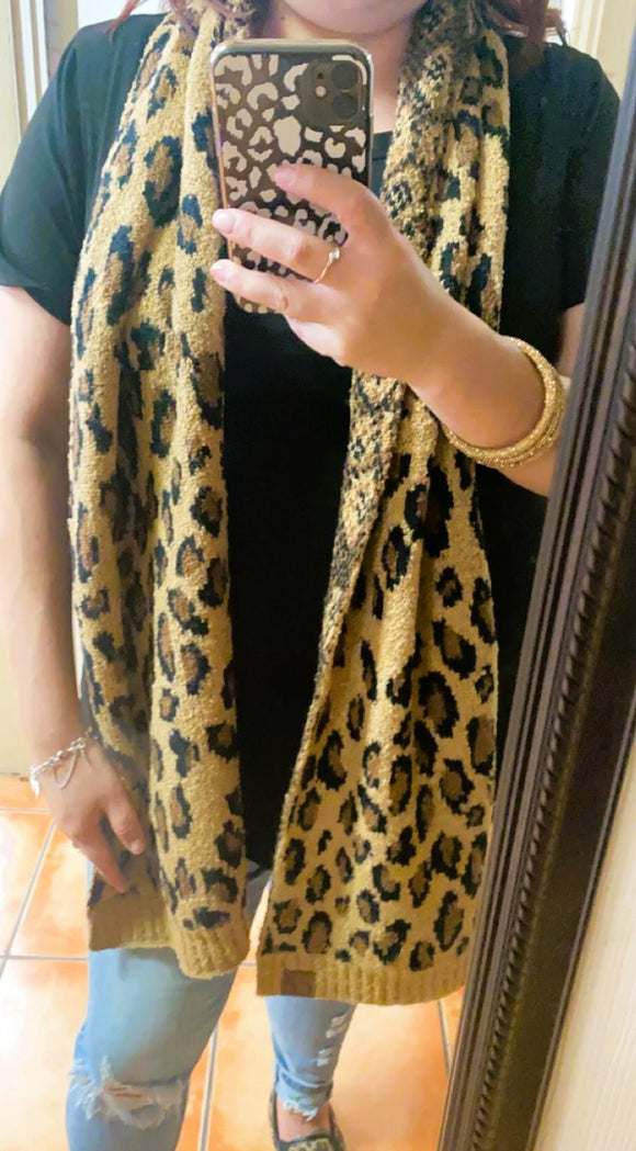 C.C Cheetah Scarf