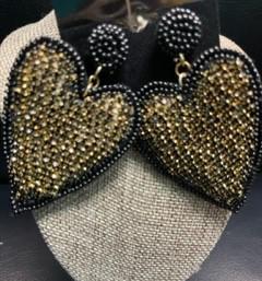black and gold heart