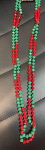 red and green necklace