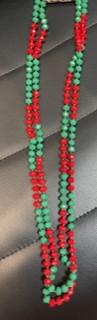 red and green necklace
