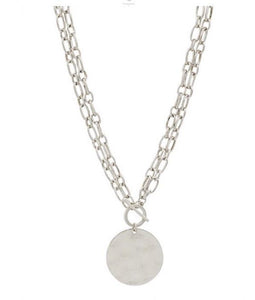 Washed Silver Necklace